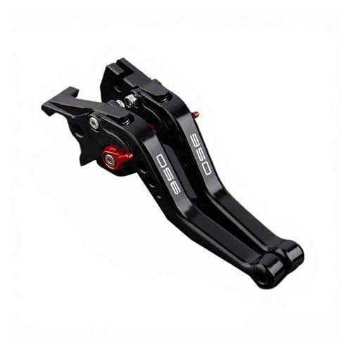 GAFITSEP Compatible With GSX S950 GXS-S950 GSXS 950 2021 Motorräder CNC Einstellbare Bremskupplungshebel Lenker Motorradbremse(Red black) von GAFITSEP