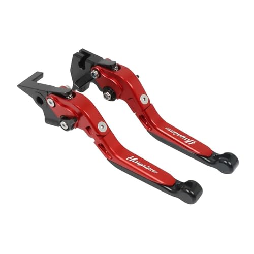 GAFITSEP Compatible With GSXR1300 GSXR 1300 1999-2006 2007 Motorrad CNC Einstellbare Ausziehbare Bremskupplungshebel Lenkerhebel Motorradbremse(Red3) von GAFITSEP