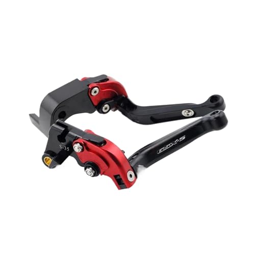 GAFITSEP Compatible With GSXS 750 950 1000 F Verstellbarer, Faltbarer Motorrad-Pivot-Bremskupplungshebelgriff GSX GSXS1000 GSXS750 Motorradbremse(Red-1000 2015-2021) von GAFITSEP