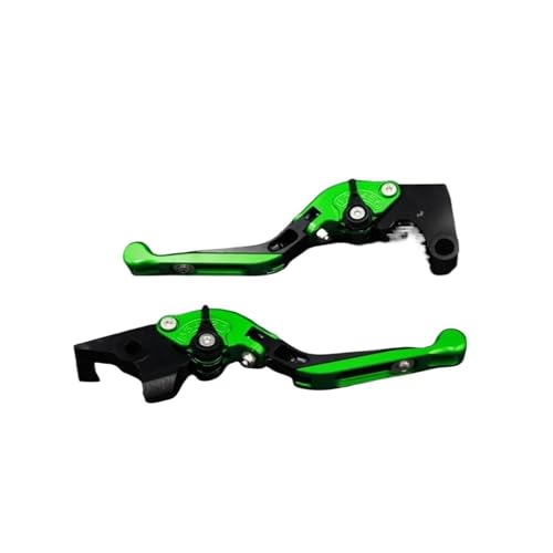 GAFITSEP Compatible With M1100 S EVO MON STER 1100 2009-2013 Verstellbare Falten Ausziehbare Motorrad Rote Bremskupplungshebel Motorradbremse(Green2) von GAFITSEP