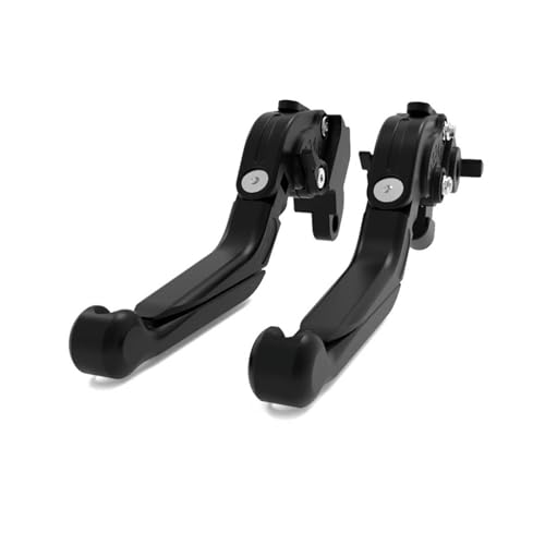 GAFITSEP Compatible With Nin-ja H2 SX 2018-2021 ZH2/Performance 2020-2023 Motorrad Faltbare Einstellbare Ausziehbare Bremskupplungshebel Motorradbremse(All black) von GAFITSEP