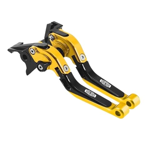GAFITSEP Compatible With XSR700 XSR900 XSR 700 XSR 900 ABS 2016-2018 Motorrad Klappbare Ausziehbare Bremskupplungshebel Einstellbarer Lenker Motorradbremse(XSR900 gold) von GAFITSEP