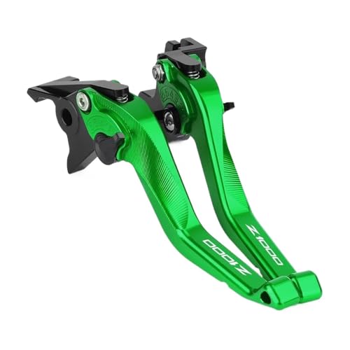 GAFITSEP Compatible With Z 1000 Z1000 2007-2016 2015 2014 2013 2012 Motorrad Einstellbare Lenker Kurz Kupplung Bremshebel Motorradbremse(GREEN) von GAFITSEP