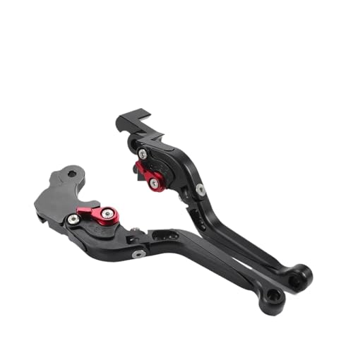 GAFITSEP Einstellbarer Klappbremskupplungshebel For F3 675 675RC 800 800RR 800RC Dragster 800 Motorrad-Lenkerhebel Motorradbremse(Model A Black) von GAFITSEP