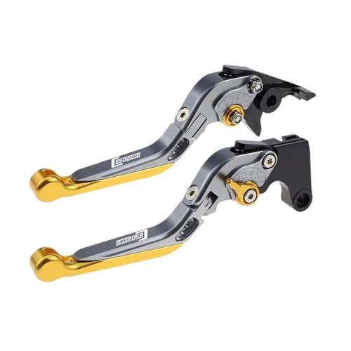 GAFITSEP Fit C650 SPORT 2016-2020 Einstellbare Kupplung Griffe For C 650 SPORT Folding Ausziehbare Bremshebel Motorradbremse(GOLD2) von GAFITSEP
