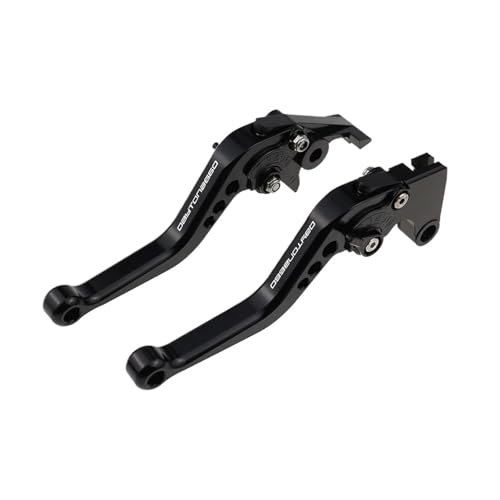 GAFITSEP Fit Tiger 660 Ti ger660 Sport 2022-2024 Kupplungshebel For Tri Dent 660 2021-2024 Daytona 660 2024 Kurze Bremsgriffe Motorradbremse(A-ALL BLACK) von GAFITSEP