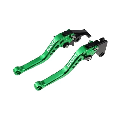 GAFITSEP Fit Tiger 660 Ti ger660 Sport 2022-2024 Kupplungshebel For Tri Dent 660 2021-2024 Daytona 660 2024 Kurze Bremsgriffe Motorradbremse(A-GREEN) von GAFITSEP