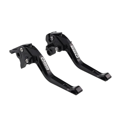 GAFITSEP Fit Tiger 660 Ti ger660 Sport 2022-2024 Kupplungshebel For Tri Dent 660 2021-2024 Daytona 660 2024 Kurze Bremsgriffe Motorradbremse(B-Black) von GAFITSEP