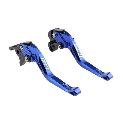 GAFITSEP Fit Tiger 660 Ti ger660 Sport 2022-2024 Kupplungshebel For Tri Dent 660 2021-2024 Daytona 660 2024 Kurze Bremsgriffe Motorradbremse(B-Blue) von GAFITSEP