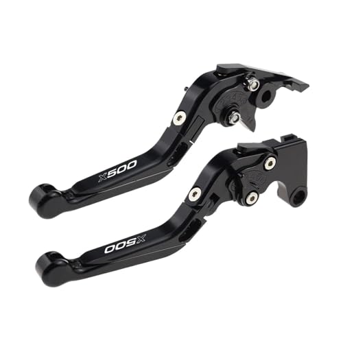 GAFITSEP Fit X500 2022-2023 Einstellbare Kupplungshebel For X 500 Klappbar Ausziehbare Bremsgriffe Motorradbremse(Black1) von GAFITSEP