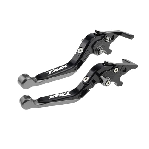 GAFITSEP For T-MAX 500 TMAX 500 TMAX500 2001 2002 2003 2004 2005 2006 2007 Klappbar Ausziehbare Bremskupplungshebel Motorradbremse(BLACK2) von GAFITSEP