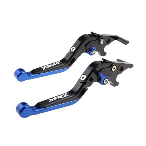 GAFITSEP For T-MAX 500 TMAX 500 TMAX500 2001 2002 2003 2004 2005 2006 2007 Klappbar Ausziehbare Bremskupplungshebel Motorradbremse(BLUE3) von GAFITSEP