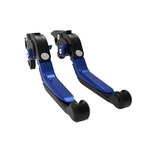 GAFITSEP Kupplungshebelbremsen Passend Compatible With S1000RR K67 M1000RR/R 2022-2024 Motorrad Verstellbarer Klapp-Ausziehbarer Hebelbremsenzubehör Motorradbremse(Black blue) von GAFITSEP