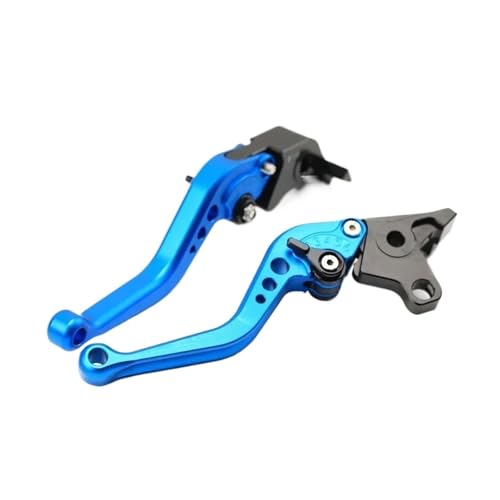 GAFITSEP Kurze Bremskupplungshebel Compatible With 1200 TUONO/R RSV 1000 Tuono/MILLE SL 1000 Falco Motorrad CNC-Griffe Motorradbremse(Short blue) von GAFITSEP