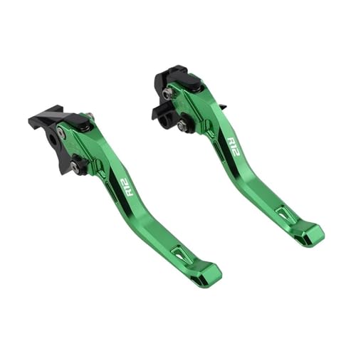 GAFITSEP Motorrad-CNC-Zubehör Passend For R12 NineT R12 R12S 2024 2025 Kurzbremskupplungshebel Verstellbarer Griffsatz Motorradbremse(B-Green) von GAFITSEP