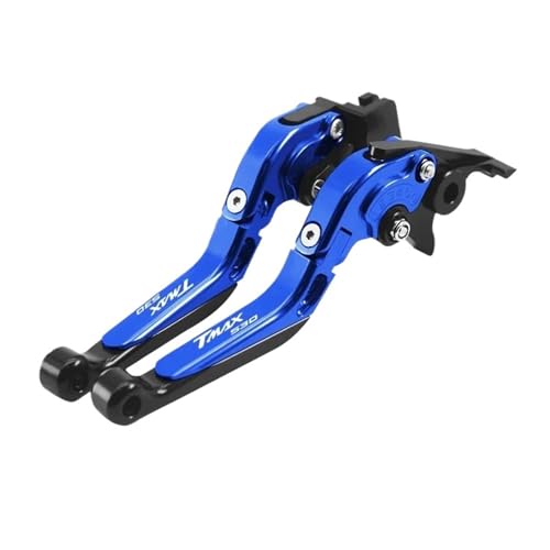 GAFITSEP Motorrad Einstellbare Erweiterbar Folding Brems Kupplung Hebel For TMAX530 DX/SX TMAX 560 TMAX560 TECHMAX TMAX Tmax530 Tmax560 Motorradbremse(Blue TMAX530) von GAFITSEP