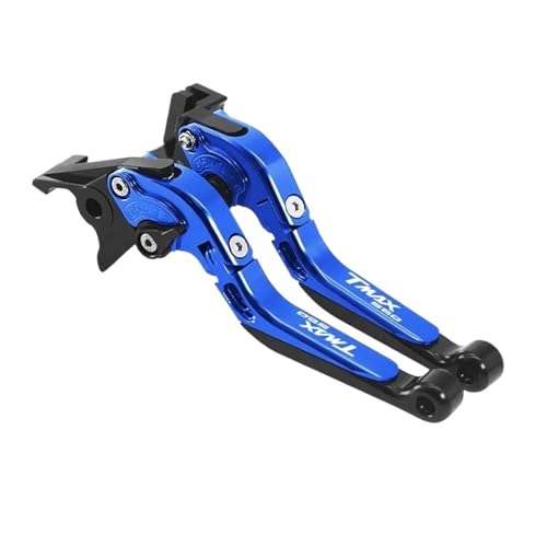 GAFITSEP Motorrad Einstellbare Erweiterbar Folding Brems Kupplung Hebel For TMAX530 DX/SX TMAX 560 TMAX560 TECHMAX TMAX Tmax530 Tmax560 Motorradbremse(Blue TMAX560) von GAFITSEP