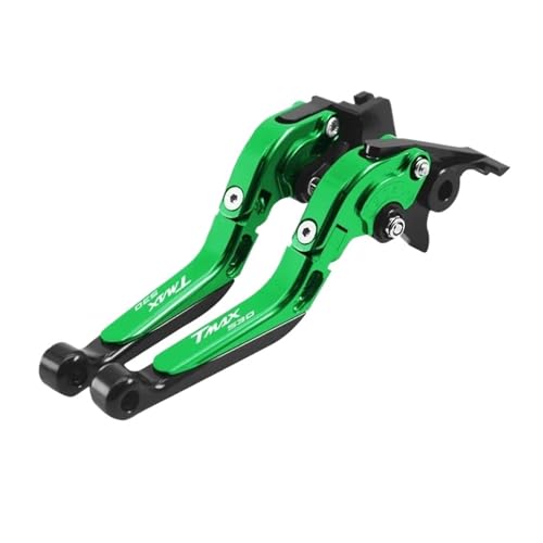 GAFITSEP Motorrad Einstellbare Erweiterbar Folding Brems Kupplung Hebel For TMAX530 DX/SX TMAX 560 TMAX560 TECHMAX TMAX Tmax530 Tmax560 Motorradbremse(Green TMAX560) von GAFITSEP