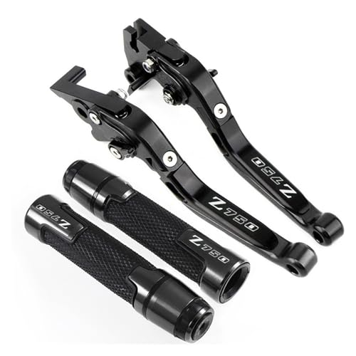 GAFITSEP Motorrad Lenker Griffe Enden Griff Bar Kappe End Kappe Stecker Compatible With NIN JA750 Z 750 NIN JA Z750R Z750L Z750S Z750 R/S/L Motorradbremse(Nero) von GAFITSEP