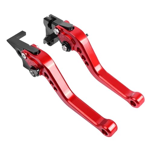 GAFITSEP Motorradzubehör Bremskupplungshebel Kurze Und Lange Griffe Hebel Compatible With F900R F900XR F900 RF 900 XR 2020-2023 Motorradbremse(Short red) von GAFITSEP