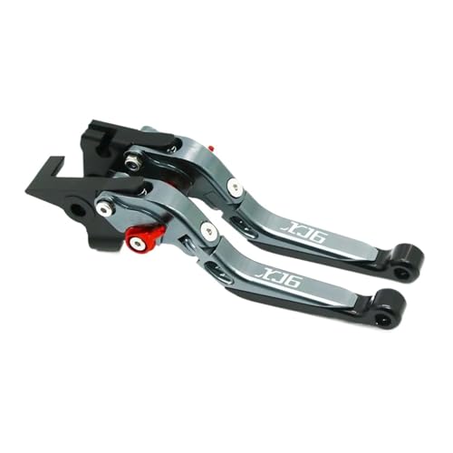 GAFITSEP Motorradzubehör Lenker Verstellbare Faltbare Ausziehbare Bremskupplungshebel Compatible With X J 6 XJ6 DIVERSION 2009-2020 Motorradbremse(Gray1) von GAFITSEP