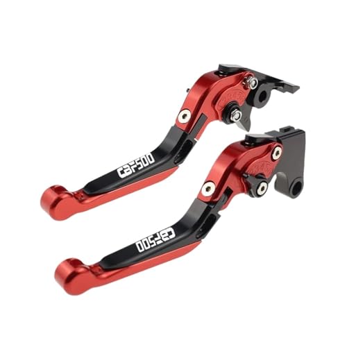 GAFITSEP Passend For CBF500 CB 500F 2006-2007 Klappbare Ausziehbare Bremskupplungshebel For CBF500F Motorrad Teilegriffsatz Motorradbremse(Rosso) von GAFITSEP