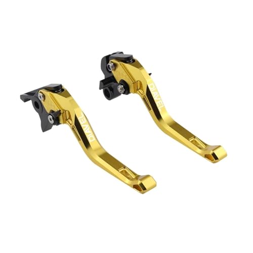 GAFITSEP Passend For Carbon XDiavel S 2011-2022 Motorrad CNC-Zubehör Kurzbremskupplungshebel-Griffsatz(B-Gold) von GAFITSEP