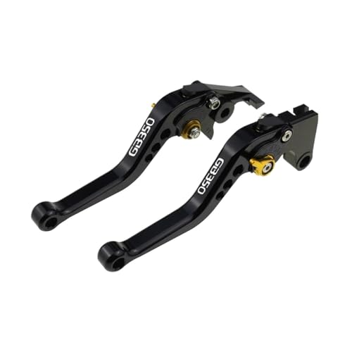 GAFITSEP Passend For GB350 2021–2023 Bremshebel CB 350 2022 Hness Kupplungsgriffe(A-Black With gold) von GAFITSEP