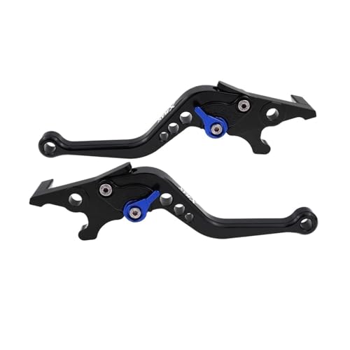 GAFITSEP Passend For XMAX 400 2013–2021 Bremshebel For X-MAX 400 Kurze Bremsgriffe Motorradbremse(A-Black Whit Blue) von GAFITSEP