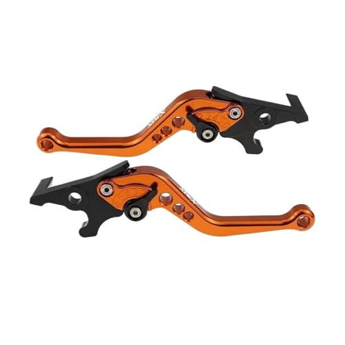 GAFITSEP Passend For XMAX 400 2013–2021 Bremshebel For X-MAX 400 Kurze Bremsgriffe Motorradbremse(A-orange) von GAFITSEP
