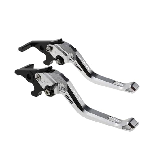GAFITSEP Passend For XMAX 400 2013–2021 Bremshebel For X-MAX 400 Kurze Bremsgriffe Motorradbremse(B-Silver) von GAFITSEP