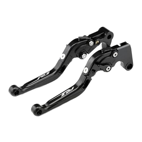 GAFITSEP R1 Bremskupplungshebel Compatible With YZFR1 YZF-R1 R1M R1S 2004-2024 Motorrad Verstellbare Faltbare Erweiterungssteuergriffe Motorradbremse(R1 04-08 Black) von GAFITSEP