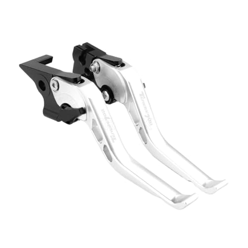GAFITSEP TENERE 700 Compatible With TENERE 700 2019 2020 2021 2022 2023 Motorradgriffe Kurze Einstellbare Bremskupplungshebel Motorradbremse(Silver) von GAFITSEP