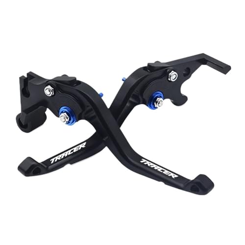 GAFITSEP Tracer700 Motorrad Einstellbare Kurz Bremse Kupplung Hebel Lenker For 700 Tracer700 2016-2021 2022 2023 Motorradbremse(A blue) von GAFITSEP