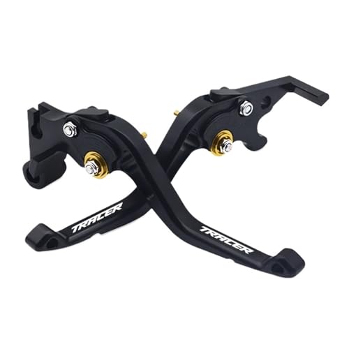 GAFITSEP Tracer700 Motorrad Einstellbare Kurz Bremse Kupplung Hebel Lenker For 700 Tracer700 2016-2021 2022 2023 Motorradbremse(A gold) von GAFITSEP