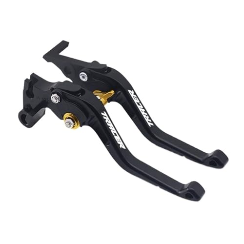 GAFITSEP Tracer700 Motorrad Einstellbare Kurz Bremse Kupplung Hebel Lenker For 700 Tracer700 2016-2021 2022 2023 Motorradbremse(B gold) von GAFITSEP