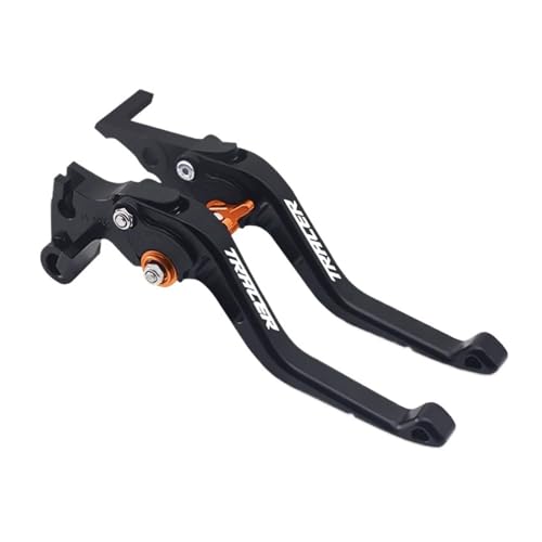 GAFITSEP Tracer700 Motorrad Einstellbare Kurz Bremse Kupplung Hebel Lenker For 700 Tracer700 2016-2021 2022 2023 Motorradbremse(B orange) von GAFITSEP