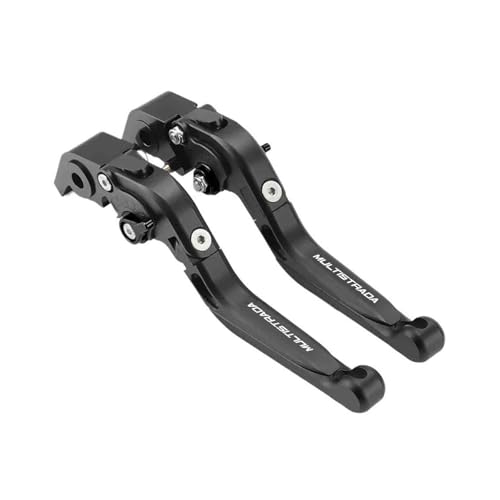 GAFITSEP Verstellbare, Faltbare Und Ausziehbare Bremskupplungshebel Compatible With Multistrada 1200 1200S 1260 1260S 950 950S Motorradgriffhebel Motorradbremse(Nero) von GAFITSEP