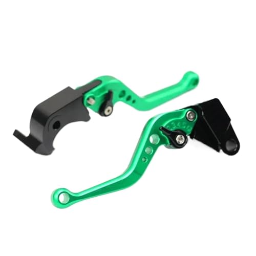 GAFITSEP Vorne Hinten Bremshebel Compatible With UH 125/150/200 Burgman EINE 250/400 AN400Z Burgman UX 125/150 Sechzehn Motorrad Kurze Griffe Motorradbremse(Short green) von GAFITSEP