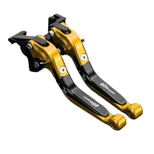 GAFITSEP Vstrom 650 Bremskupplungshebel Compatible With DL650 V-Strom XT DL 650 V Strom XT 2011-2022 Motorradbremse(Gold) von GAFITSEP