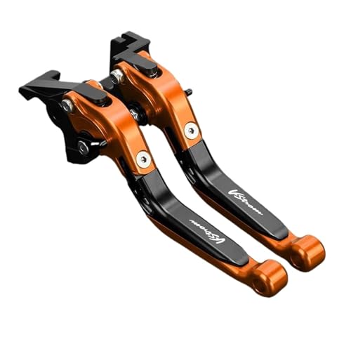 GAFITSEP Vstrom 650 Bremskupplungshebel Compatible With DL650 V-Strom XT DL 650 V Strom XT 2011-2022 Motorradbremse(Orange) von GAFITSEP