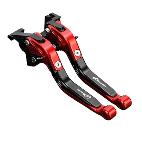 GAFITSEP Vstrom 650 Bremskupplungshebel Compatible With DL650 V-Strom XT DL 650 V Strom XT 2011-2022 Motorradbremse(Rosso) von GAFITSEP