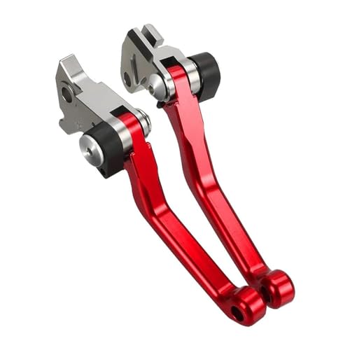 GAFITSEP YZ 125 Compatible With YZ125 2001 2002 2003 2004 2005 2006 2007 Motorradbremskupplungshebel Motocross Pivot Dirt Bike Griff Motorradbremse(Red no LOGO) von GAFITSEP