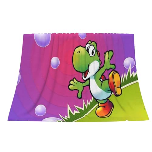 Flauschige Decke Cartoon Decke 3D-Druck Kuscheldecke 150x200 Fleecedecke Grün Wolldecke 150x200 Warme Sofadecke (2,180x200 cm) von GAGALU