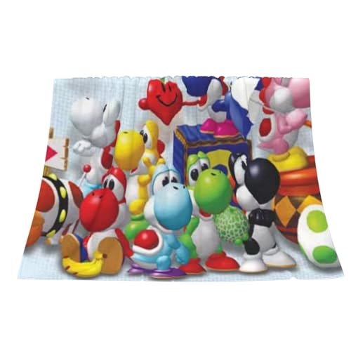 Flauschige Decke Cartoon Decke 3D-Druck Kuscheldecke 150x200 Fleecedecke Grün Wolldecke 150x200 Warme Sofadecke (8,135x200 cm) von GAGALU