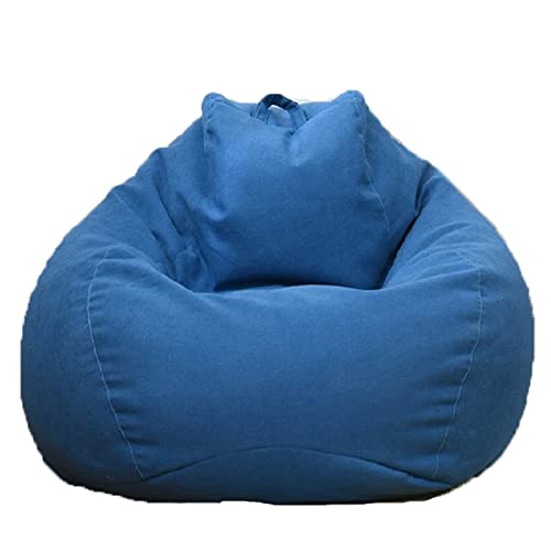 GAGALU Sitzsackstühle für Erwachsene, Schaumstoff-Sitzsack, Abnehmbarer Bezug Riesiges Faules Sofa, Leicht zu Reinigen, Weiche Sitzsäcke für Schlafzimmer,Blau von GAGALU
