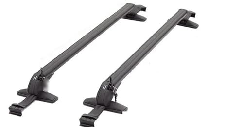 Dachträger 20252024 Universal Auto Gepäck Rack Aluminium Legierung Dach Rack Reise Rahmen Querlatte Gepäck Fach Relingträger(C -Pole 90-100CM) von GAGSETCTHM