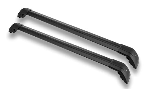 Dachträger Für MG Für HS 2025 2 STÜCKE Querstangen Querstangen Dachrelingträger Abschließbarer Aluminiumlegierung Auto Querstangenträger Relingträger Relingträger(Black) von GAGSETCTHM