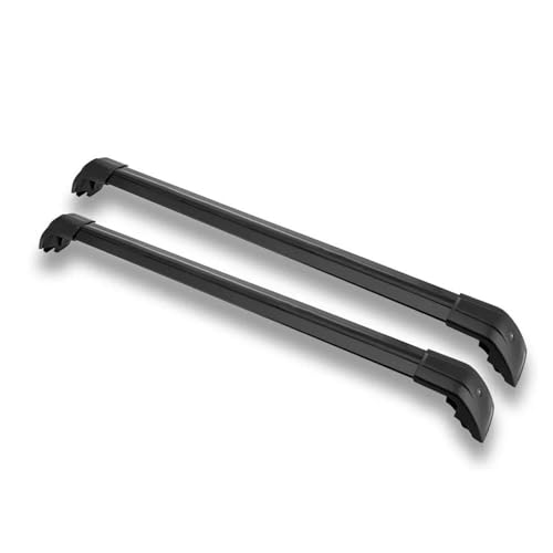 Dachträger Für MG Für ZS 2025 2 STÜCKE Querträger Querträger Dachrelingträger Abschließbarer Autodachträger Aus Aluminiumlegierung Auto-Querträger Relingträger(Black) von GAGSETCTHM