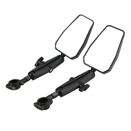 Motorrad Spiegel Set 1 Paar Faltbare Motorrad Rückspiegel Universal Einstellbare Motorrad Lenker Seite Spiegel Links Rechts Rückspiegel Spiegel von GAGSETCTHM